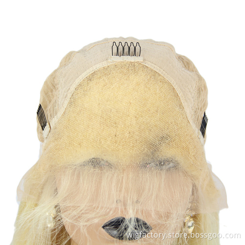 Xuchang supply wholesale prices make your own lace front raw virgin human hair wigs blonde